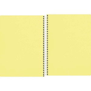 CADERNETA TILIBRA ESPIRAL CAPA FLEX S/P NEON AMARELO 80FLS