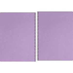 CADERNETA TILIBRA ESPIRAL CAPA FLEX S/P NEON LILAS 80FLS