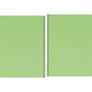 CADERNETA TILIBRA ESPIRAL CAPA FLEX S/P NEON VERDE 80FLS