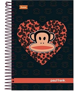 CADERNO A4 ESPIRAL 10M CD PAUL FRANK 200FLS