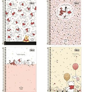 CADERNO TILIBRA A5 ESPIRAL CD POOH 80FLS