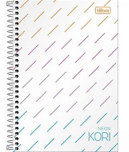 CADERNO TILIBRA A5 ESPIRAL CF NEON KORI 96FLS