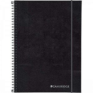 CADERNO TILIBRA A4 ESPIRAL 1M CD CAMBRIDGE PRETO 80FLS