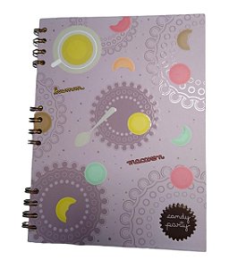 CADERNO ESPIRAL CAPA DURA CANDY 177 3923-3 LILAS