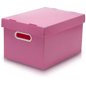 CAIXA ORGANIZADORA POLYCART P 31X23X19 - ROSA