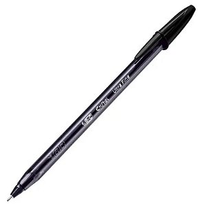 CANETA BIC ULTRA FINA 0.7 - PRETA