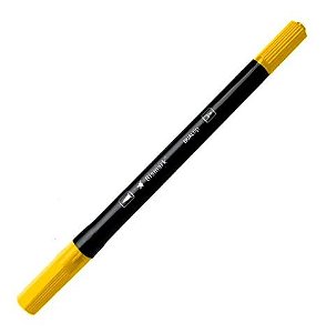 MARCADOR ARTISTICO BISMARK DUALTIP BRUSH #062 AMARELO