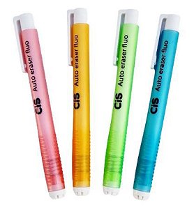 CANETA BORRACHA CIS - CORES FLUOR