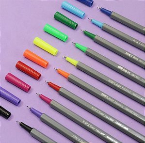 CANETA BRW FINELINER 0,4MM - CORES (UNIDADE)