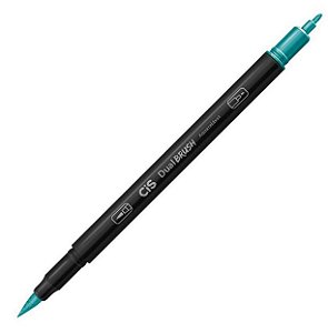 CANETA CIS DUAL BRUSH AQUARELAVEL - 07 VERDE JADE