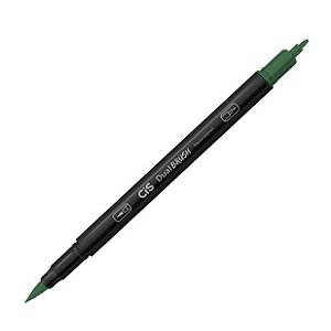 CANETA CIS DUAL BRUSH AQUARELAVEL - 08 VERDE OLIVA