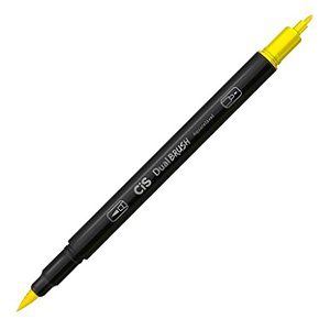 CANETA CIS DUAL BRUSH AQUARELAVEL - 23 AMARELO