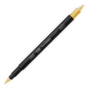 CANETA CIS DUAL BRUSH AQUARELAVEL - 29 AMARELO OUR