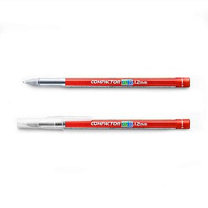 CANETA COMPACTOR 07B 1,2MM - VERMELHA