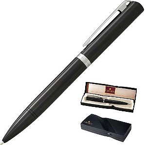 CANETA CROWN ESF YW10056P PLATINUM - PRETA