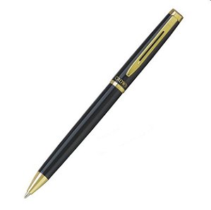 CANETA CROWN ESF YW10078P LIBRA GOLD - PRETA