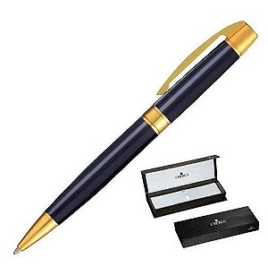 CANETA CROWN MASTER GOLD YW19968A - AZUL