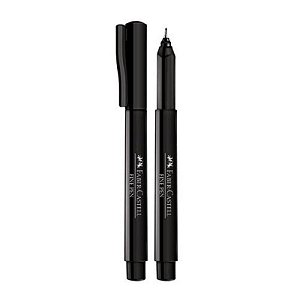CANETA FABER FINEPEN 0,4MM - PRETO