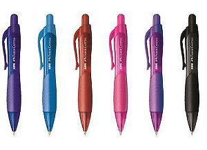 CANETA FABER MINI RETRATIL - ROSA