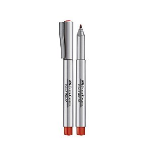 CANETA FABER PONTA POROSA 1.0MM - VERMELHA