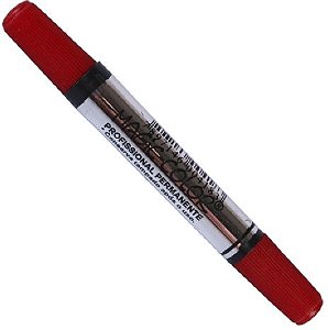MARCADOR MAGIC COLOR PERM P. DUPLA - VERMELHO