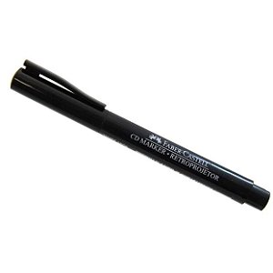 CANETA FABER P/ CD MARKER E RETROP. MEDIA - PRETA