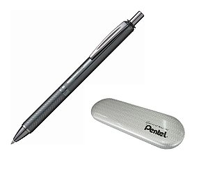 CANETA PENTEL METAL GEL 0,7 - CHUMBO (LATA)