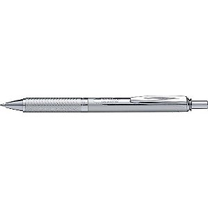 CANETA PENTEL METAL GEL 0,7 - PRATA (LATA)