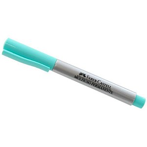 CANETA PERMANENTE FABER MULTIUSO - VERDE AGUA