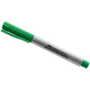 CANETA PERMANENTE FABER MULTIUSO - VERDE ESCURO