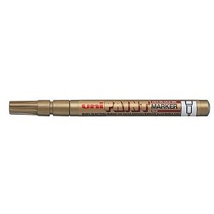 CANETA PERMANENTE UNI PAINT 0.8/1.2 MM - DOURADA