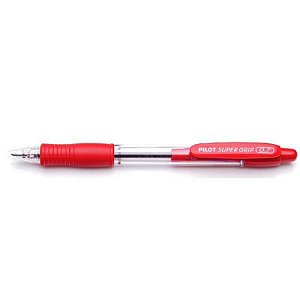 CANETA PILOT BPGP-S 0.7 GRIP VERMELHA - RETRATIL