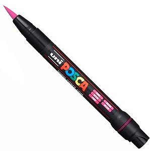 CANETA POSCA PCF-350 BRUSH - ROSA