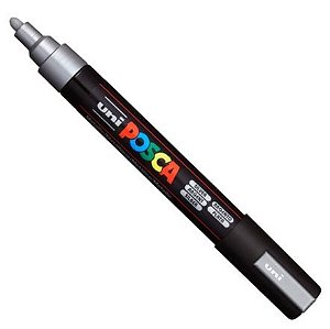 CANETA POSCA PC-5M 2.5MM METALIZADA - PRATA