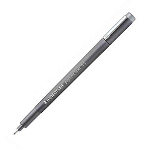 CANETA STAEDTLER PIGMENT LINER 0.5 - CINZA