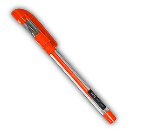 CANETA TRIS GEL EFFECT NEON - LARANJA NEON