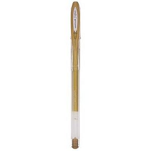 CANETA UNIBALL GEL SIGNO NOBLE METAL 0.8 - OURO