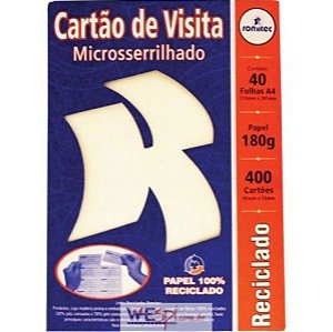 CARTÃO SERRILHADO RECICLADO