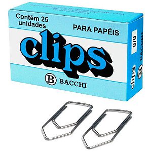 CLIPS BACCHI 8/0 CAIXA - 25 UNID