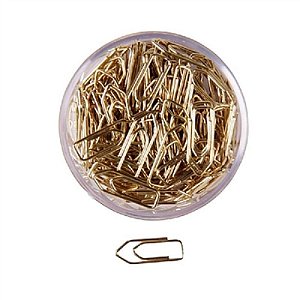 CLIPS MINI N.5 DOURADO 200 UNID - CX PLAST