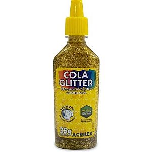 COLA GLITTER ACRILEX 35G - OURO