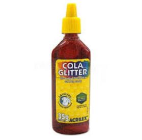 COLA GLITTER ACRILEX 35G - VERMELHA