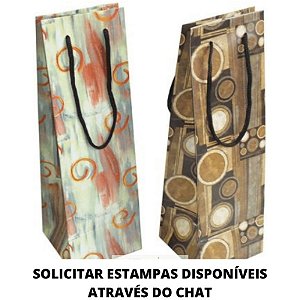 EMBALAGEM PARA GARRAFA ESTAMPAS DIVERSAS