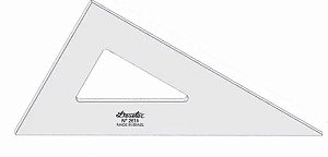 ESQUADRO TRIDENT 60° 16CM ACRILICO - SEM GRADUACAO 2616