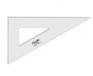 ESQUADRO TRIDENT 60° 32CM ACRILICO - SEM GRADUACAO 2632