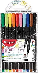ESTOJO MAPED GRAPH&#39;PEPS 0.4MM C/10 CANETAS