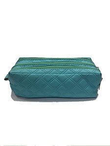 ESTOJO PORTA LAPIS 3 DIV - VERDE PASTEL