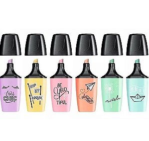 ESTOJO STABILO MINI LOVE PASTEL C/6 CORES