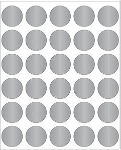 ETIQUETA BOLINHA MAXPRINT PRATA