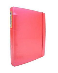 FICAHRIO 4 ARGOLAS ACRIMET FUN! - VERMELHO NEON